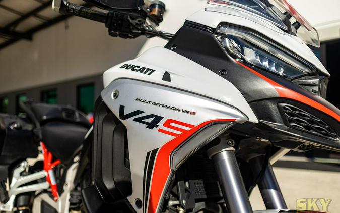2023 Ducati Multistrada V4 S Iceberg White Alloy Wheels TravelRadar