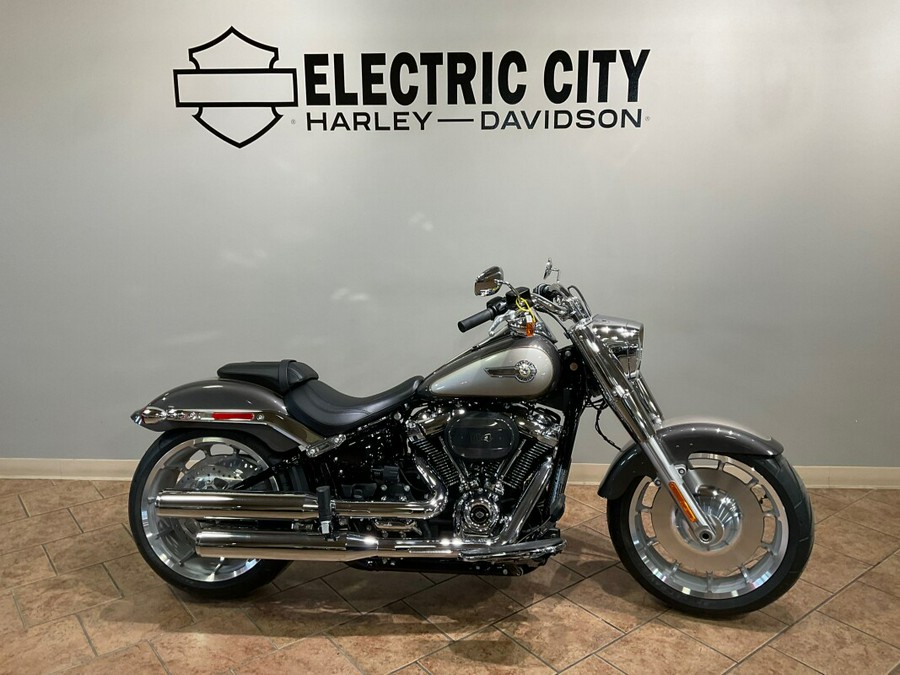 2023 Harley-Davidson Fat Boy 114 Gray Haze/Silver Fortune FLFBS