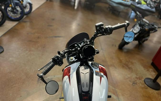 2025 Indian 101 Scout Ghost White Metallic With Graphics