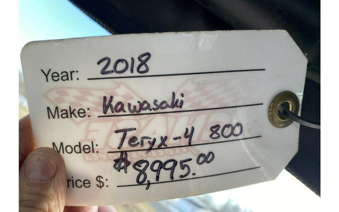 2018 Kawasaki TERYX 4 EPS