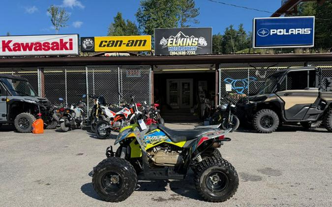 2021 Outlaw 110 EFI Avalanche Gray/Lime Squeeze - Polaris