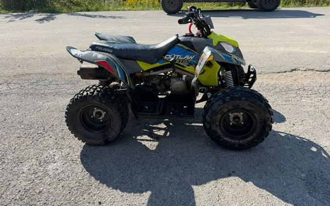 2021 Outlaw 110 EFI Avalanche Gray/Lime Squeeze - Polaris