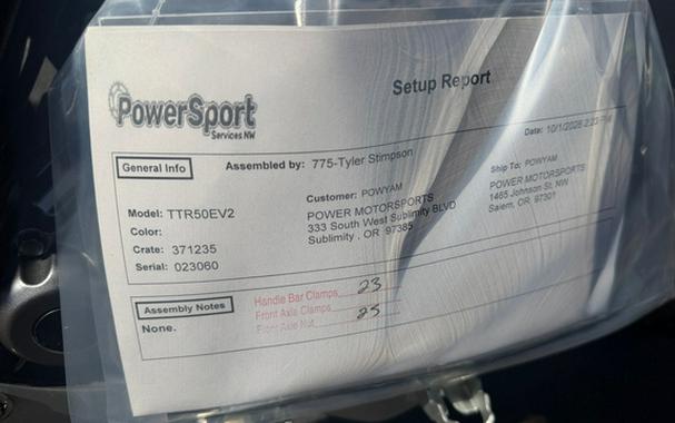 2027 Yamaha TT-R 50E