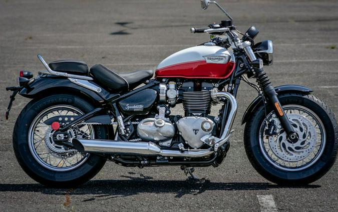 2025 Triumph Bonneville Speedmaster Snowdonia Cranberry Red