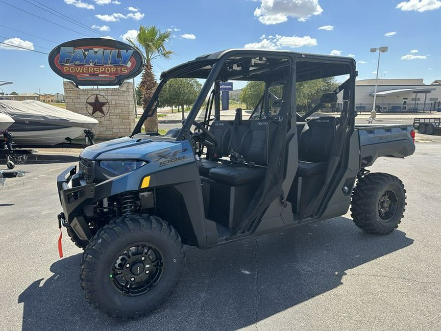 New 2025 POLARIS RANGER CREW XP 1000 PREMIUM BLUE SLATE METALLIC SMOKE