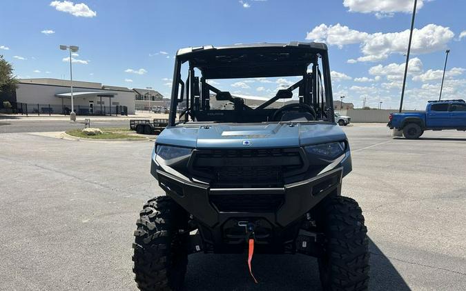 New 2025 POLARIS RANGER CREW XP 1000 PREMIUM BLUE SLATE METALLIC SMOKE