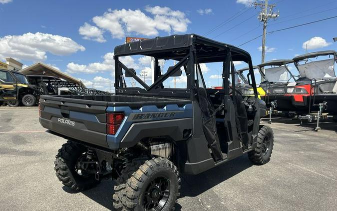 New 2025 POLARIS RANGER CREW XP 1000 PREMIUM BLUE SLATE METALLIC SMOKE