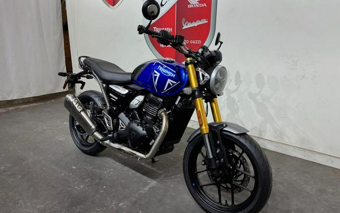 2024 Triumph Speed 400 Caspian Blue / Storm Grey