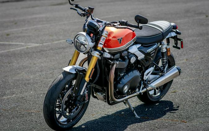 2025 Triumph Speed Twin 1200 RS Baja Orange/Sapphire Black
