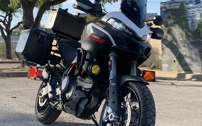 2021 Ducati Multistrada 950 S Spoked Wheels GP White