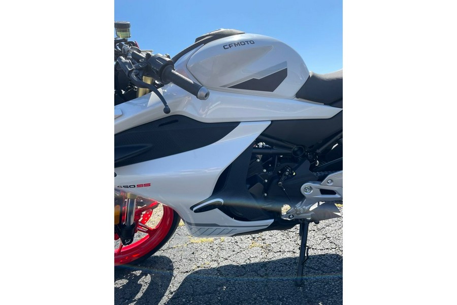 2025 CFMOTO 450SS - NEBULA WHITE