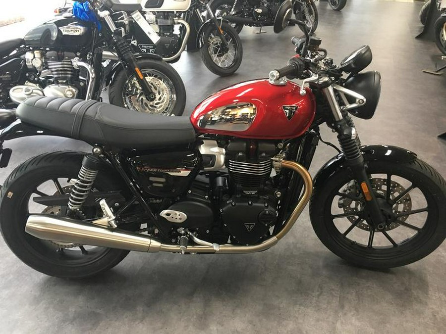 2023 Triumph Speed Twin 900 Chrome Edition Red Hopper