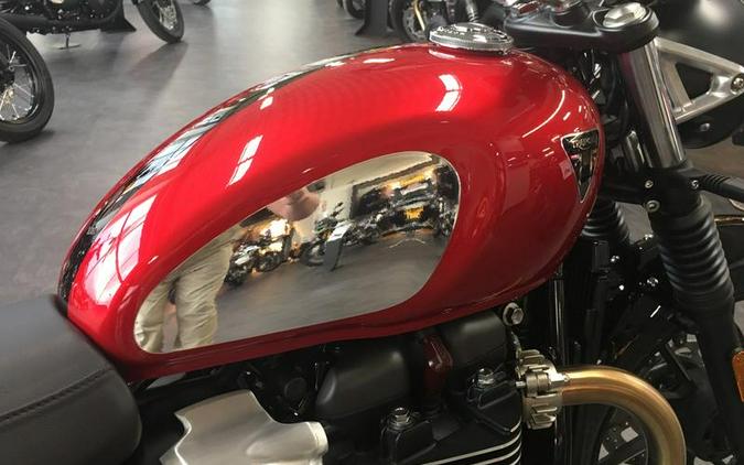 2023 Triumph Speed Twin 900 Chrome Edition Red Hopper