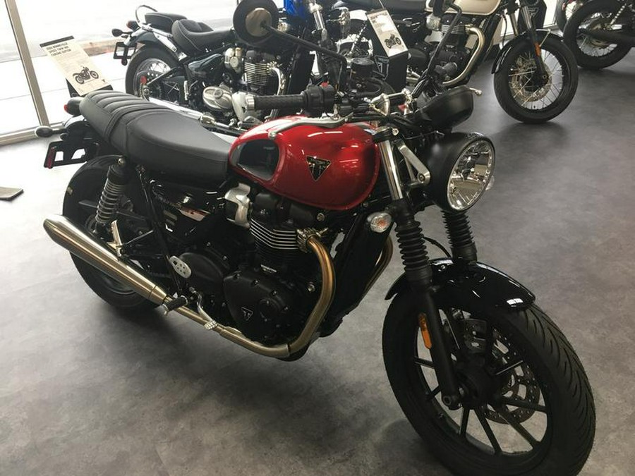 2023 Triumph Speed Twin 900 Chrome Edition Red Hopper