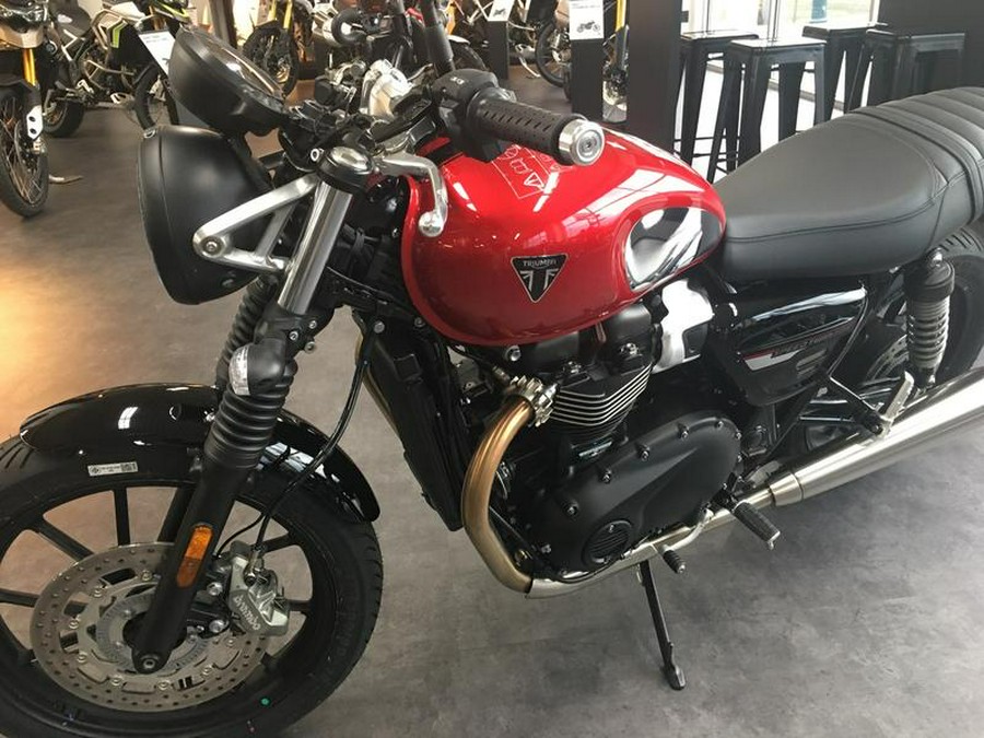 2023 Triumph Speed Twin 900 Chrome Edition Red Hopper