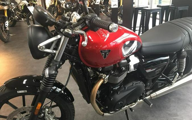 2023 Triumph Speed Twin 900 Chrome Edition Red Hopper