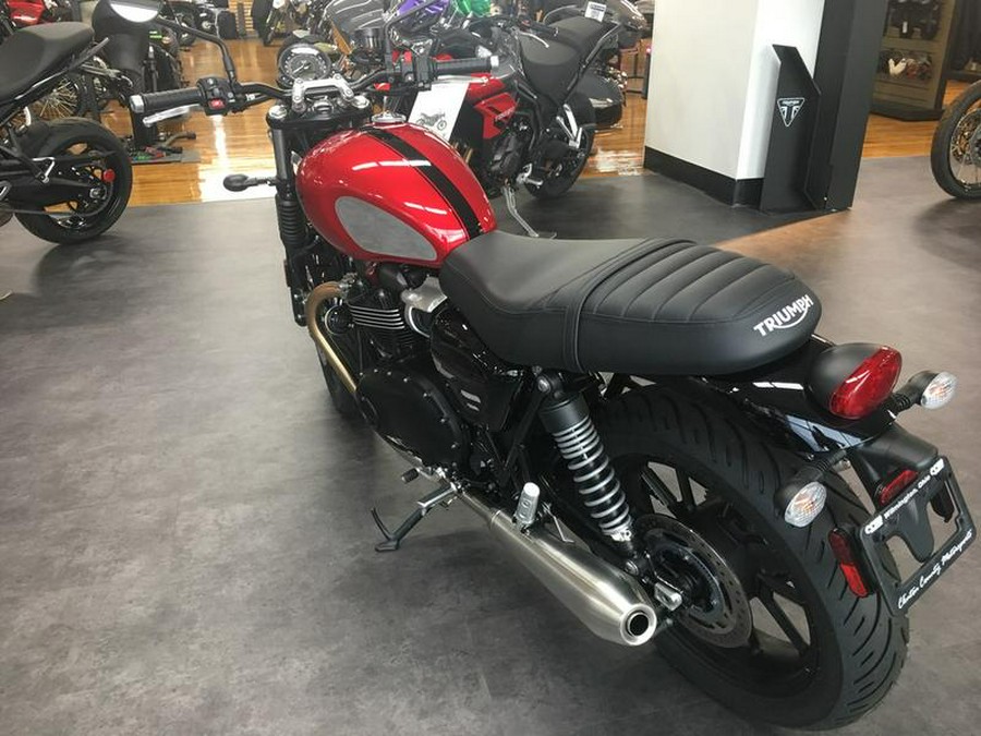 2023 Triumph Speed Twin 900 Chrome Edition Red Hopper