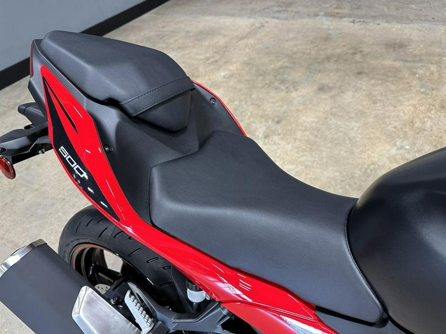 2024 Kawasaki Ninja® 500 ABS Passion Red/Metallic Flat Spark Black