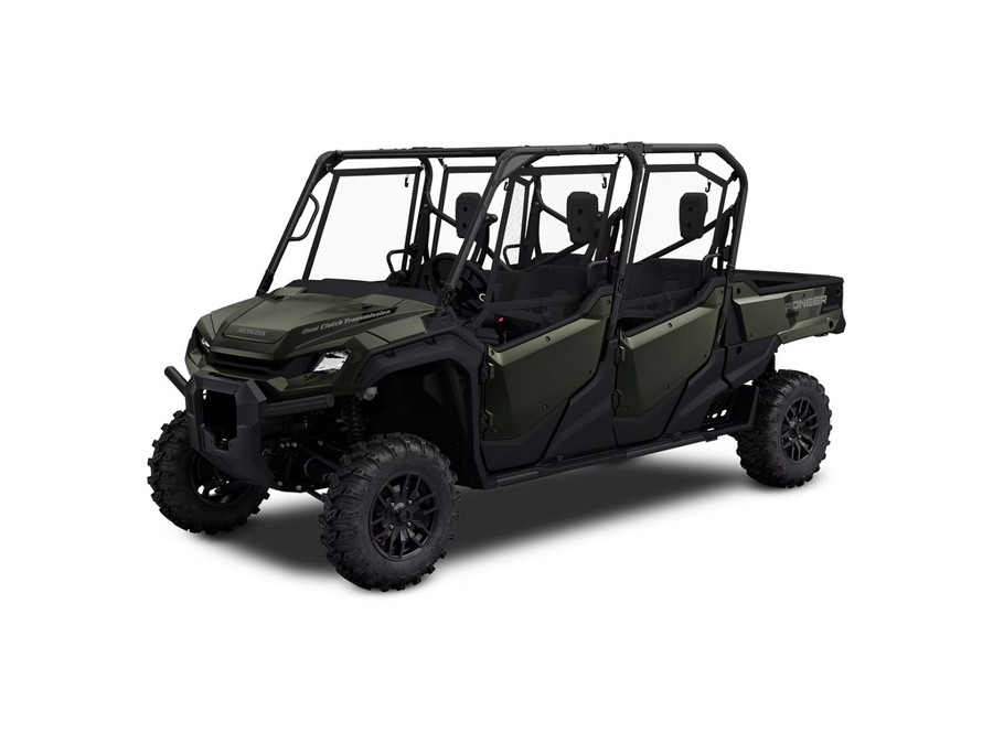 2025 Honda Pioneer 1000-6 Deluxe Crew Black Forest Green - 200435