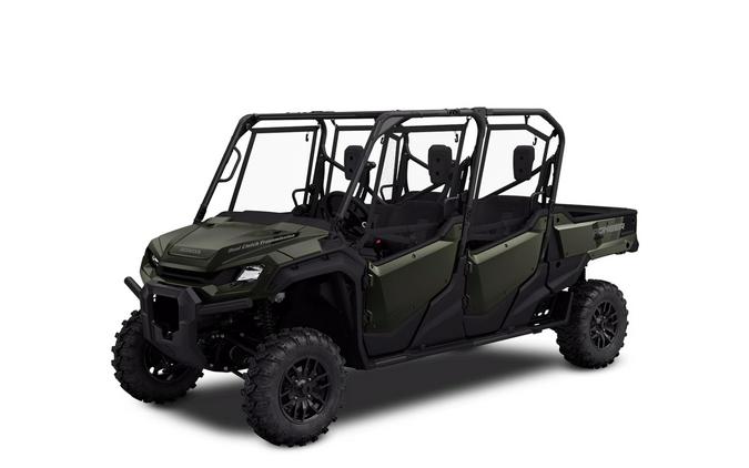 2025 Honda Pioneer 1000-6 Deluxe Crew Black Forest Green - 200435