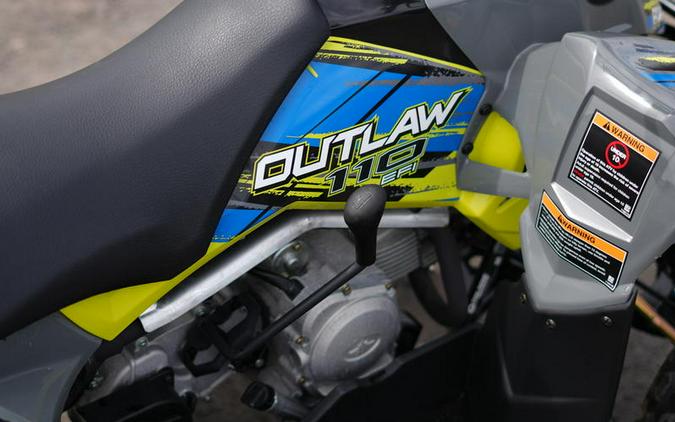 2023 Polaris® Outlaw 110 EFI Avalanche Gray/Lime Squeeze
