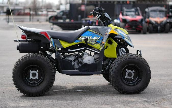 2023 Polaris® Outlaw 110 EFI Avalanche Gray/Lime Squeeze