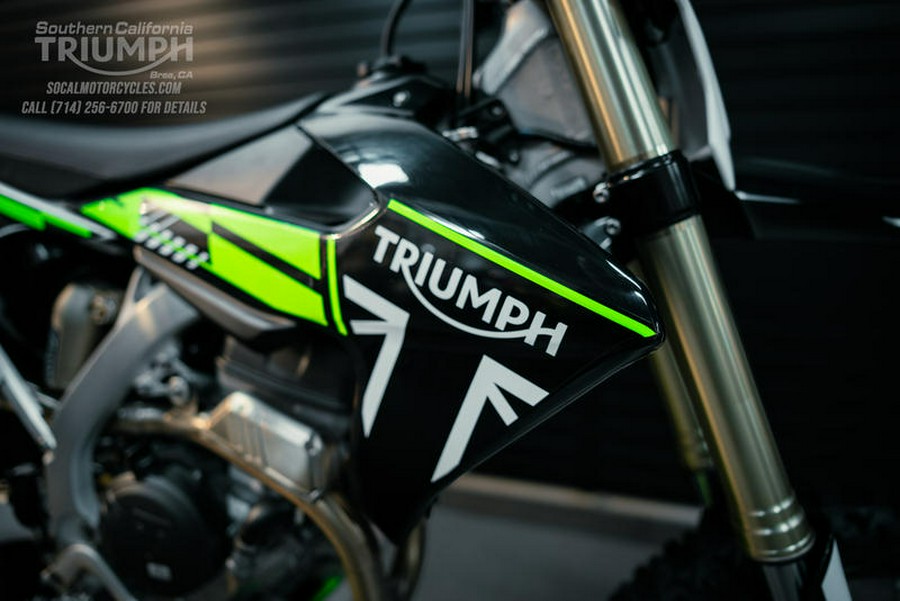 2025 Triumph TF 250-X Jet Black/Pure White