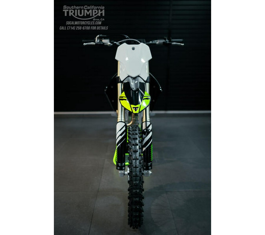 2025 Triumph TF 250-X Jet Black/Pure White