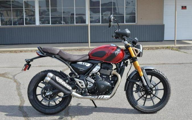 2024 Triumph Scrambler 400 X Carnival Red / Phantom Black