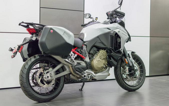 2023 Ducati Multistrada V4S Iceberg White - Spoked Wheels