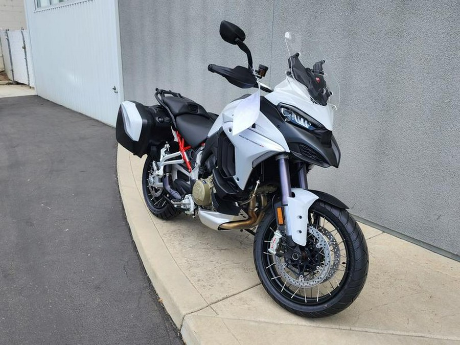 2023 Ducati Multistrada V4S Iceberg White - Spoked Wheels