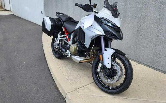 2023 Ducati Multistrada V4S Iceberg White - Spoked Wheels