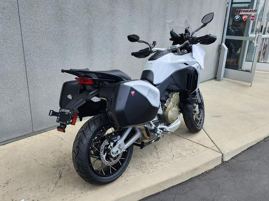 2023 Ducati Multistrada V4S Iceberg White - Spoked Wheels