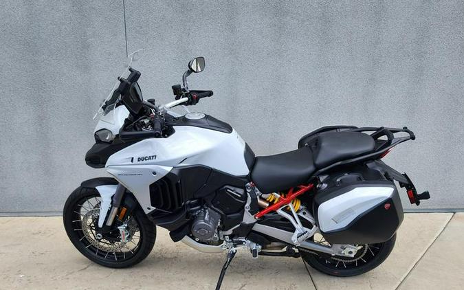 2023 Ducati Multistrada V4S Iceberg White - Spoked Wheels