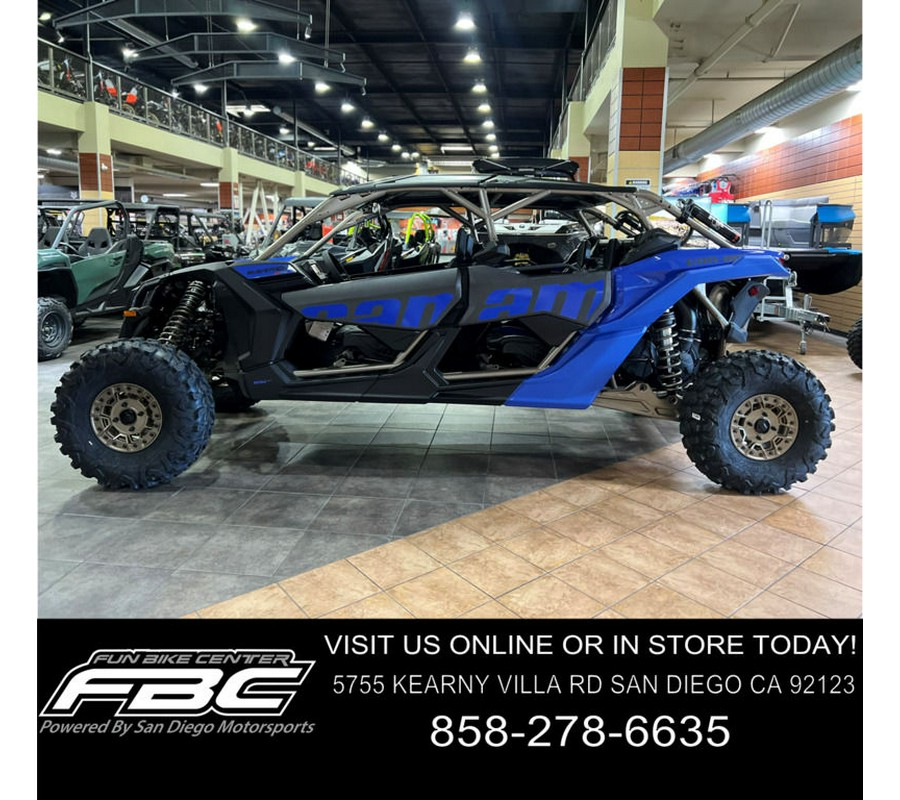 2024 Can-Am® Maverick X3 MAX X rs Turbo RR with Smart-Shox Dazzling Blue & Carbon Black