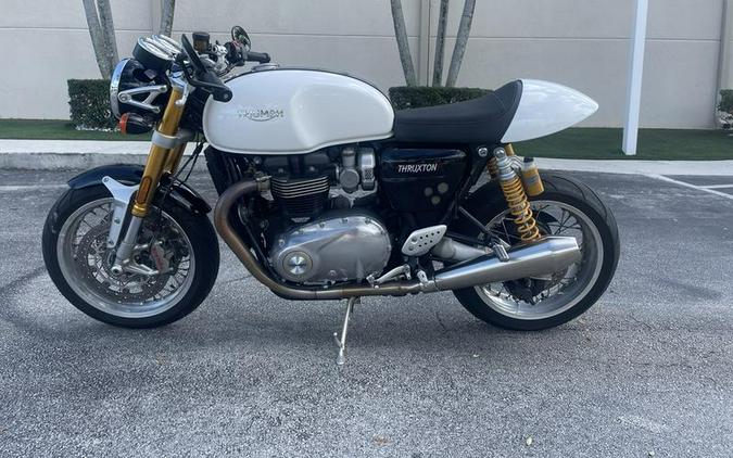 2018 Triumph Thruxton 1200 R Crystal White