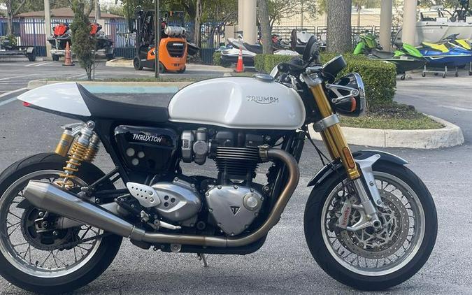 2018 Triumph Thruxton 1200 R Crystal White