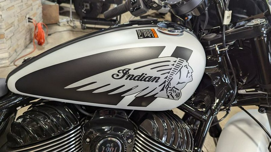 New 2024 INDIAN MOTORCYCLE SUPER CHIEF SPORT CHIEF GHOST WHITE METALLIC SMOKE