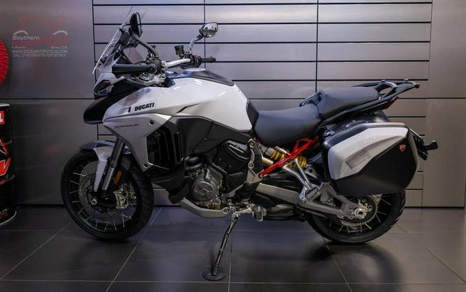 2023 Ducati Multistrada V4S Iceberg White - Spoked Wheels