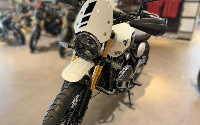 2026 Triumph Scrambler 400 XC Vanilla White