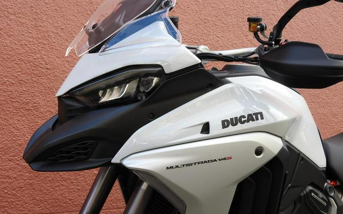 2023 Ducati Multistrada V4S Iceberg White - Spoked Wheels