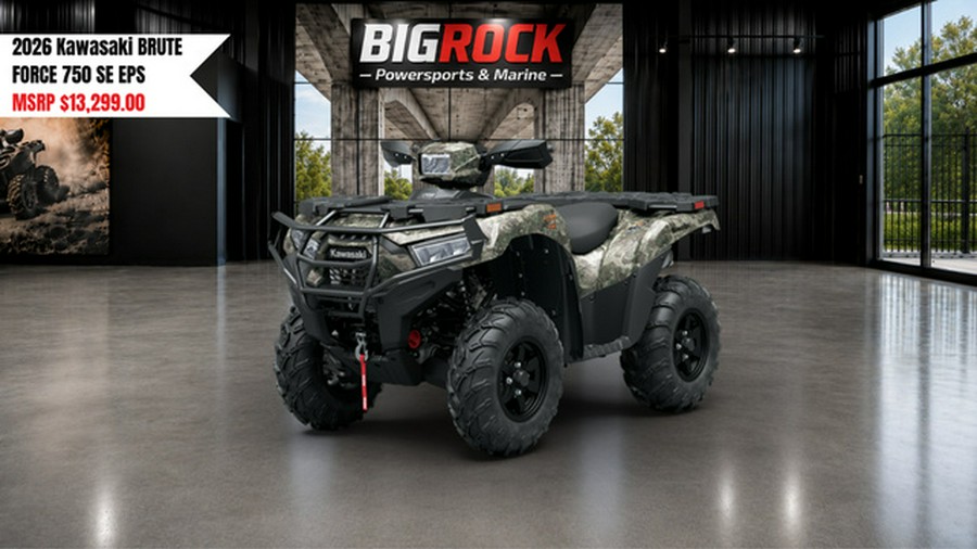 2026 Kawasaki Brute Force 750 SE EPS Camo 750 SE EPS