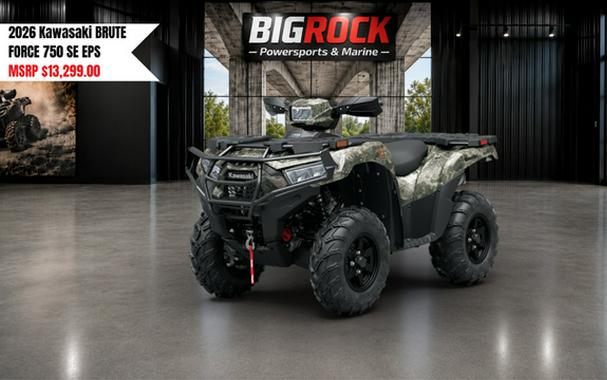 2026 Kawasaki Brute Force 750 SE EPS Camo 750 SE EPS