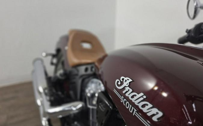2022 Indian Scout ABS Maroon Metallic