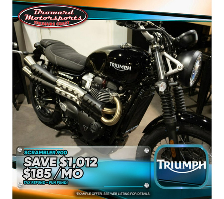 2023 Triumph Scrambler 900 Jet Black