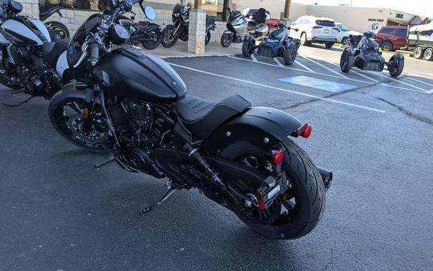 New 2025 INDIAN MOTORCYCLE SPORT SCOUT LIMITED BLACK SMOKE 49ST LIMITED