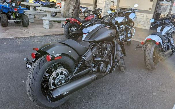 New 2025 INDIAN MOTORCYCLE SPORT SCOUT LIMITED BLACK SMOKE 49ST LIMITED