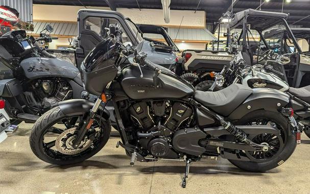 New 2025 INDIAN MOTORCYCLE SPORT SCOUT LIMITED BLACK SMOKE 49ST LIMITED