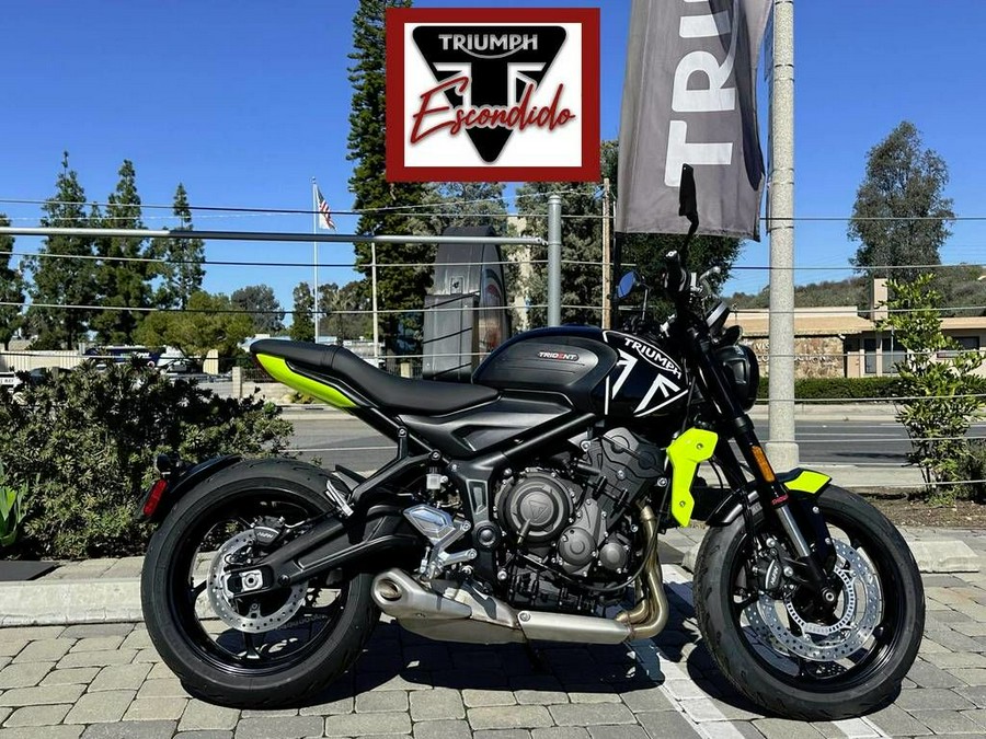 2024 Triumph Trident 660 Jet Black/Triumph Racing Yellow