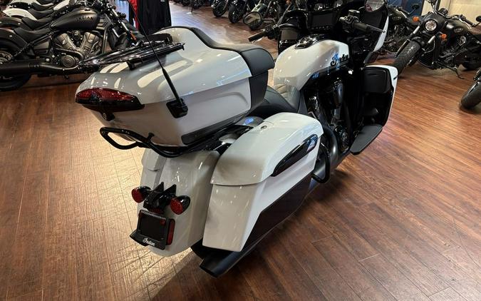2025 Indian Motorcycle® Pursuit® Dark Horse® Ghost White Metallic with Black Vivid